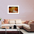 African Leopards Printing Painting Pictures Wall Art Home Decor Prints,Animal Mural Photo Art,Framed and Stretched,Ready to Hang